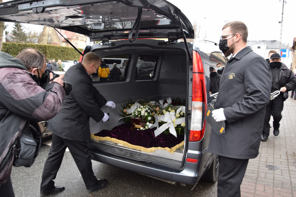 Pożegnanie Marii Koterbskiej na bielskim cmentarzu