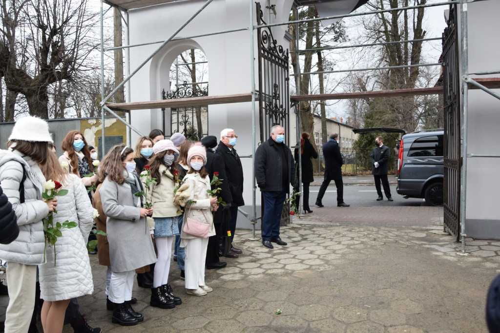 Pożegnanie Marii Koterbskiej na bielskim cmentarzu
