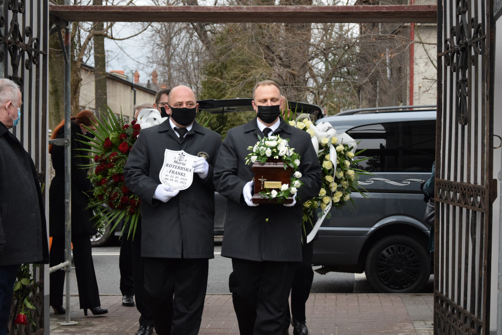 Pożegnanie Marii Koterbskiej na bielskim cmentarzu