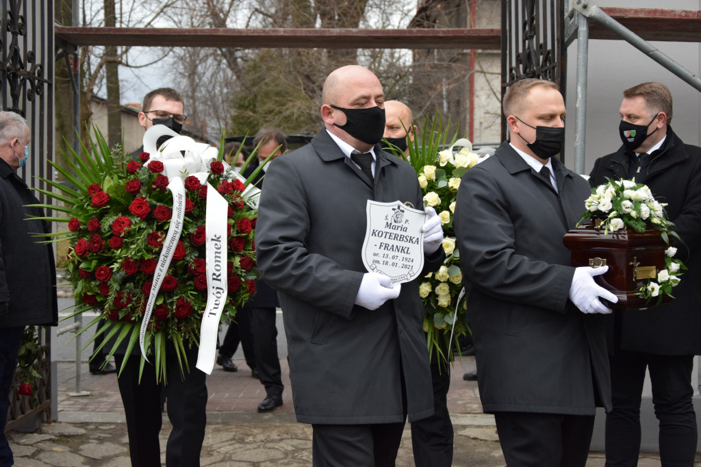 Pożegnanie Marii Koterbskiej na bielskim cmentarzu