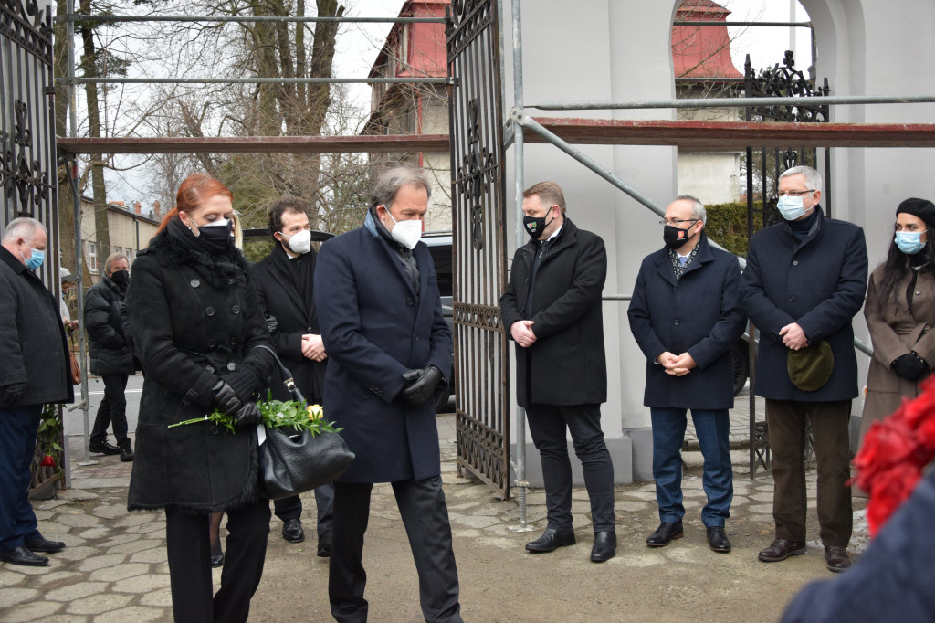 Pożegnanie Marii Koterbskiej na bielskim cmentarzu