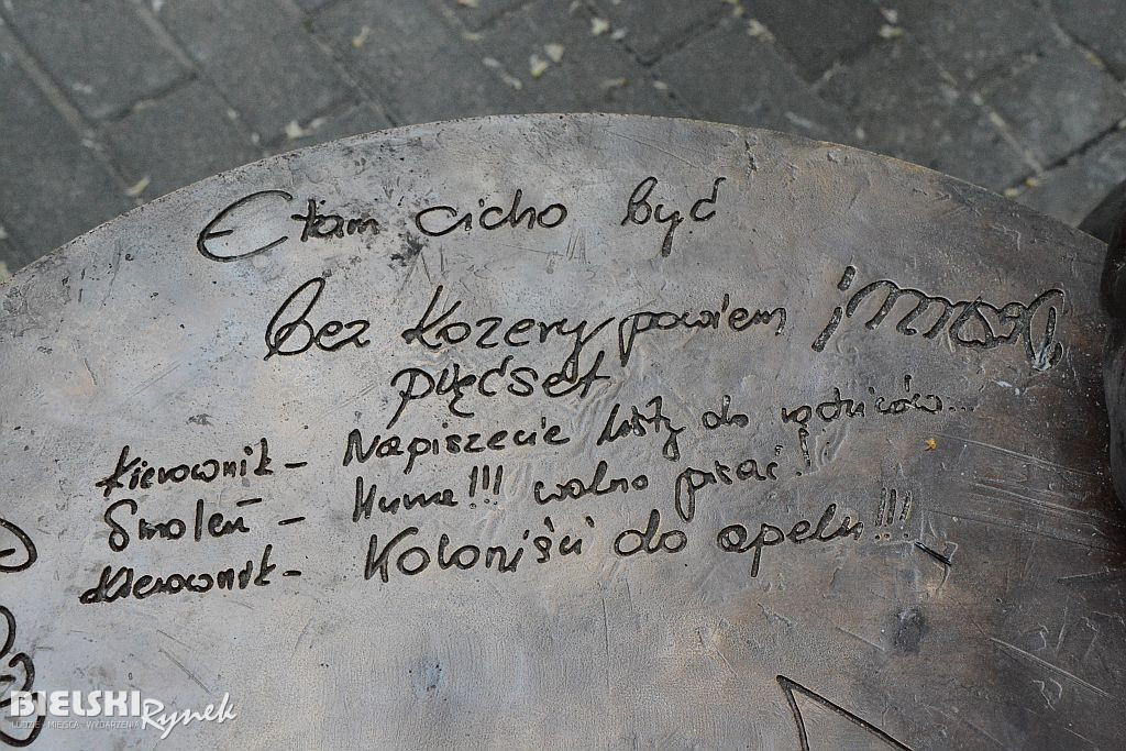 Na ławeczce z Bohdanem Smoleniem