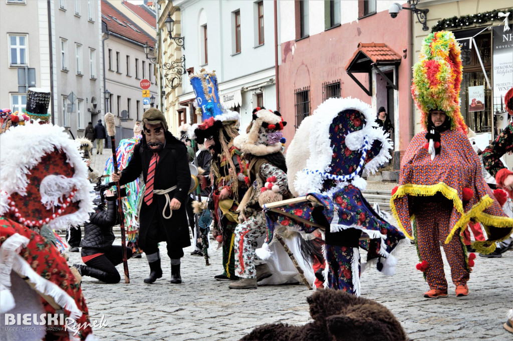 Barwny korowód kolędników na ulicach Bielska-Białej