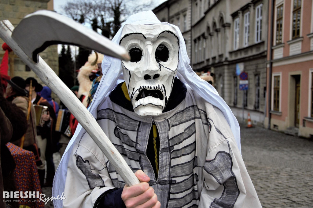 Barwny korowód kolędników na ulicach Bielska-Białej