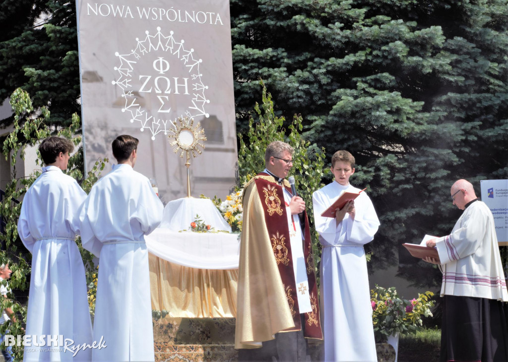 Procesja Bożego Ciała w parafii NSPJ w Bielsku-Białej