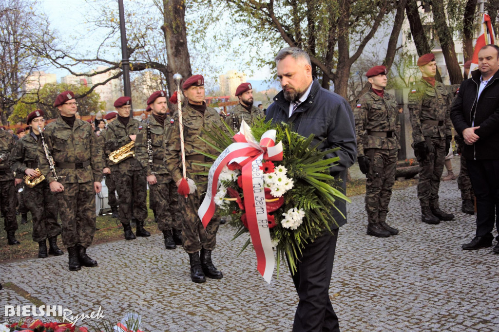 Cmentarz Wojskowy - 104. rocznica odzyskania Niepodległości