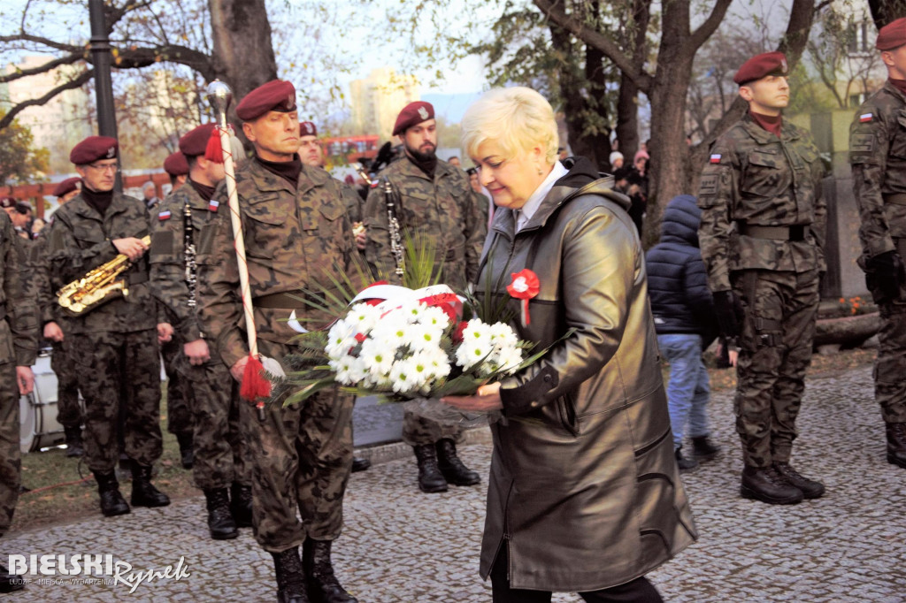 Cmentarz Wojskowy - 104. rocznica odzyskania Niepodległości