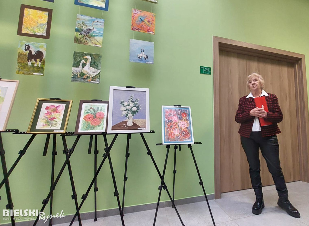 W Centrum Seniora zorganizowano wystawę prac malarskich