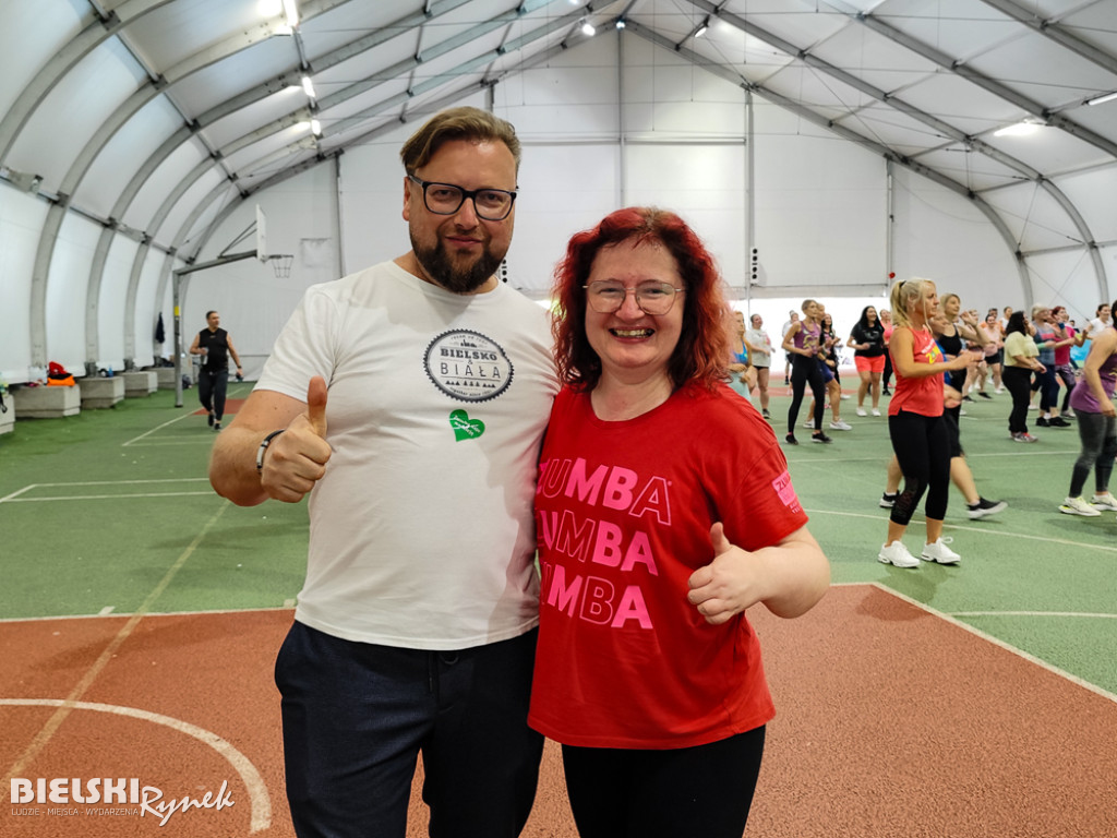 ZUMBA dla Franka Grali w parku Słowackiego