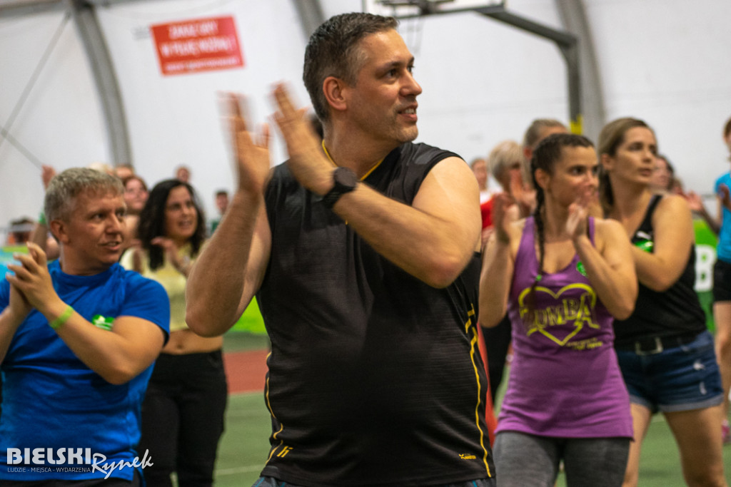 ZUMBA dla Franka Grali w parku Słowackiego
