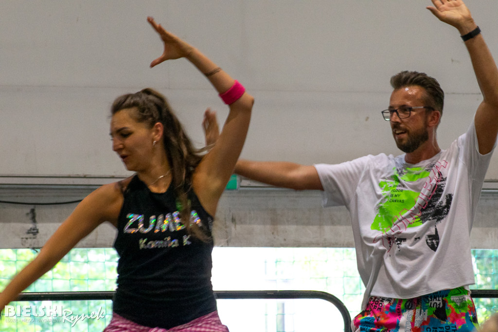 ZUMBA dla Franka Grali w parku Słowackiego