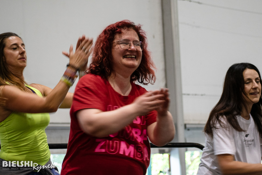 ZUMBA dla Franka Grali w parku Słowackiego