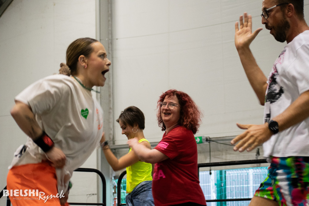 ZUMBA dla Franka Grali w parku Słowackiego