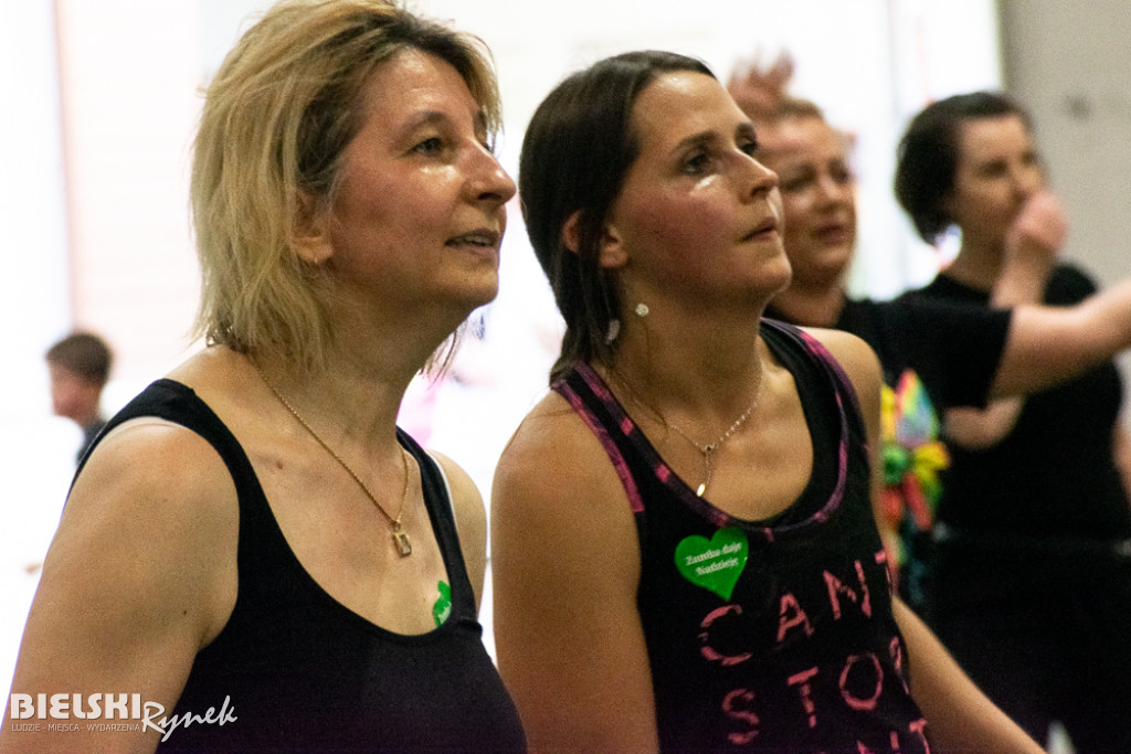 ZUMBA dla Franka Grali w parku Słowackiego