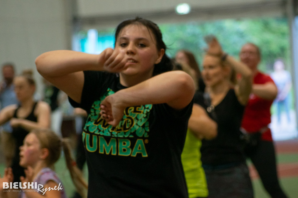 ZUMBA dla Franka Grali w parku Słowackiego