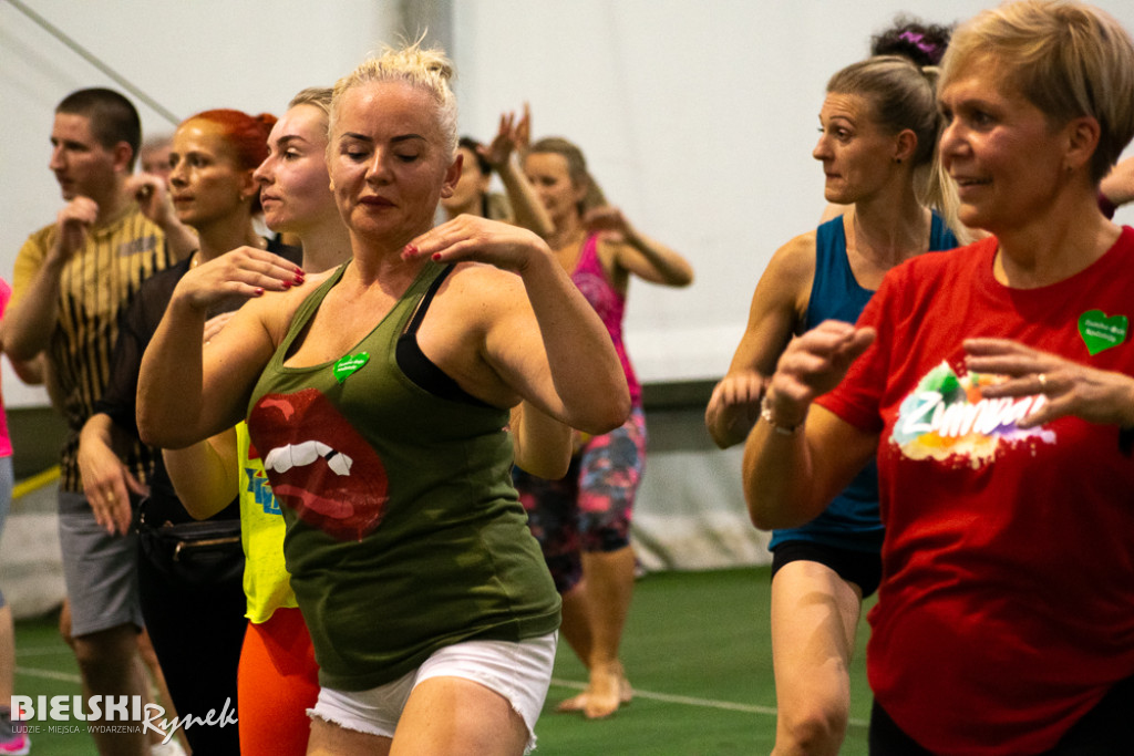 ZUMBA dla Franka Grali w parku Słowackiego