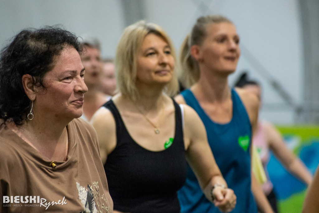 ZUMBA dla Franka Grali w parku Słowackiego