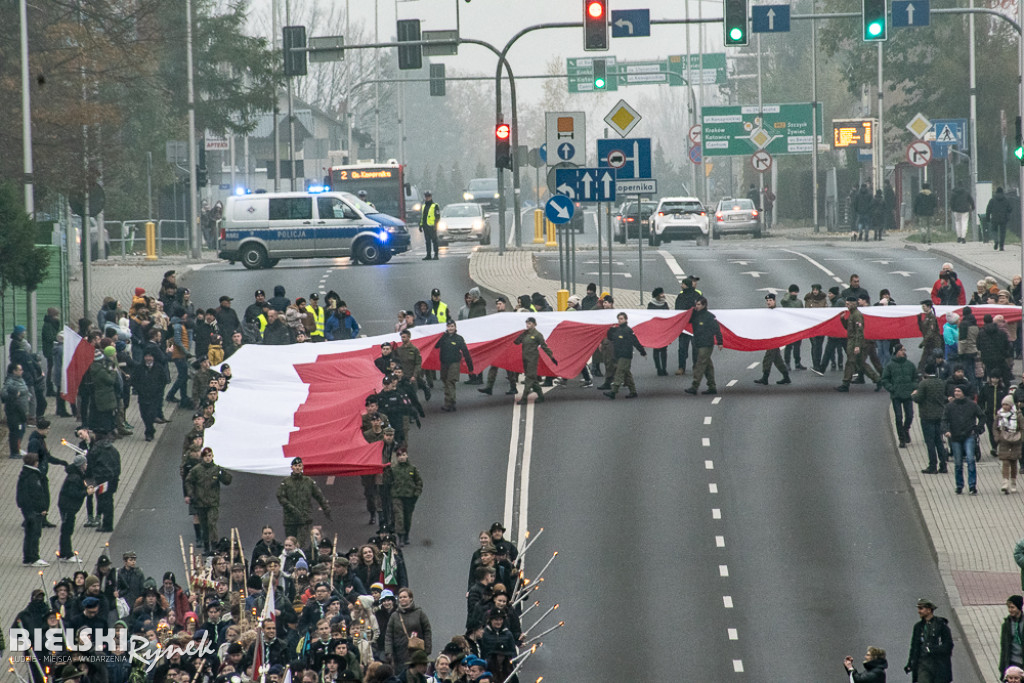 Bielsko-Biała upamiętniło rocznicę odzyskania niepodległości