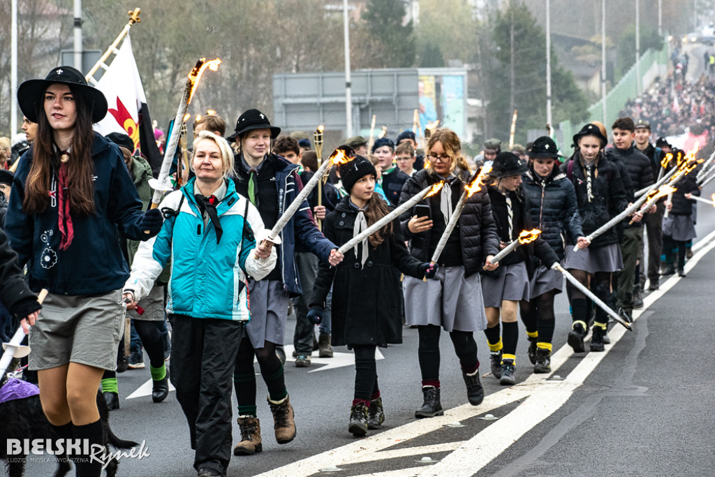 Bielsko-Biała upamiętniło rocznicę odzyskania niepodległości