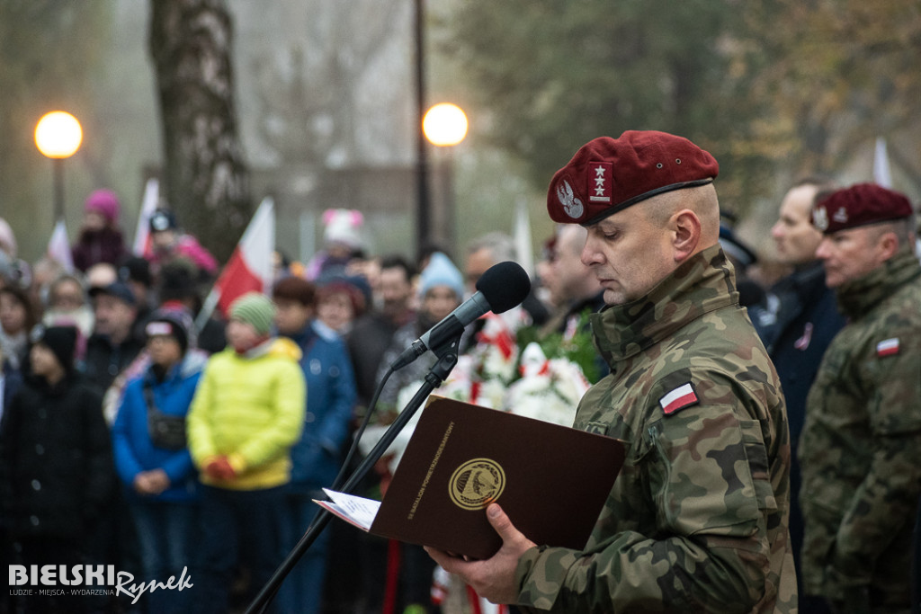 Bielsko-Biała upamiętniło rocznicę odzyskania niepodległości