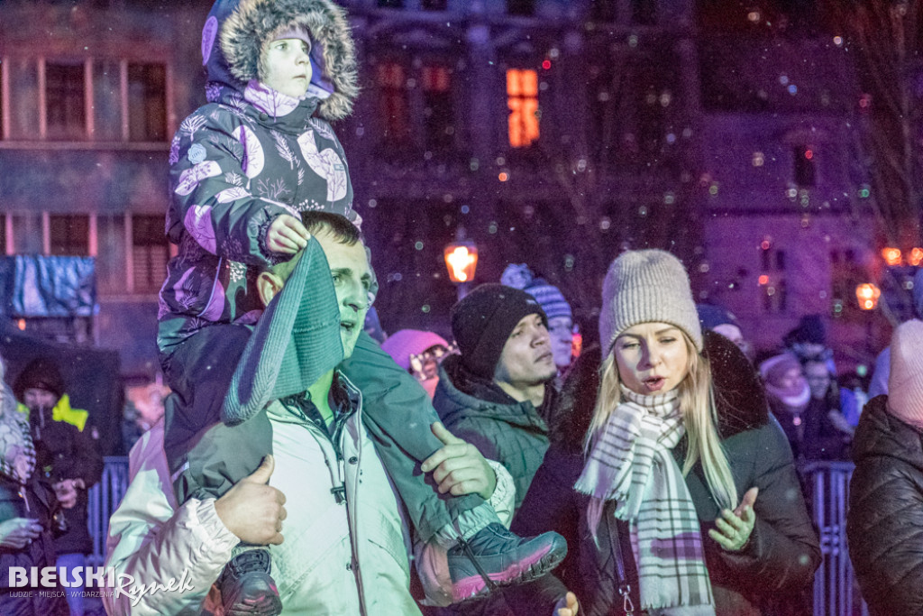 Sylwester w Bielsku-Białej. Nowy Rok powitany na placu Wojska Polskiego