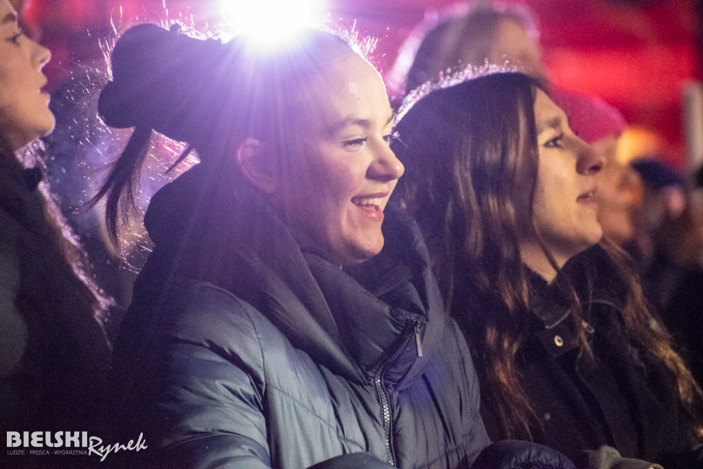 Sylwester w Bielsku-Białej. Nowy Rok powitany na placu Wojska Polskiego