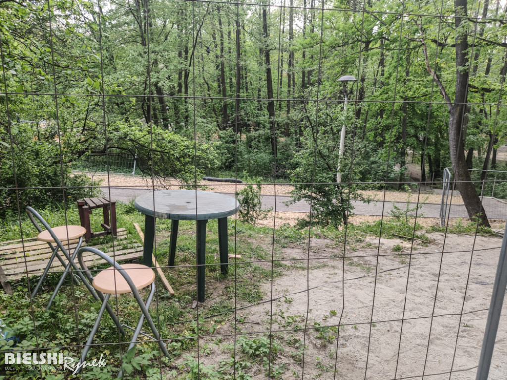 Z placu budowy w parku Skarżyńskiego