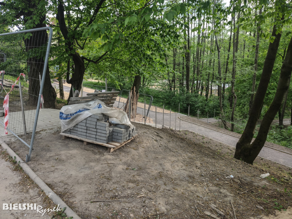 Z placu budowy w parku Skarżyńskiego