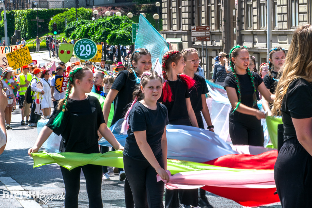 Kolorowy przemarsz młodzieży przeszedł ulicami Bielska-Białej