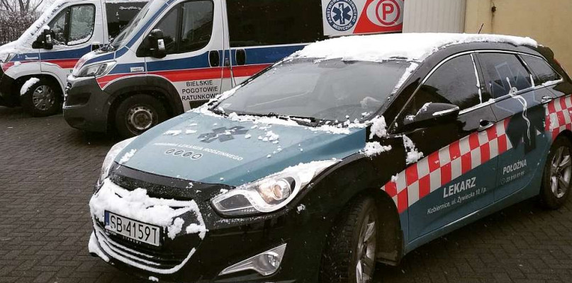fot. Bielskie Pogotowie Ratunkowe - wyjazdowy punkt szczepień