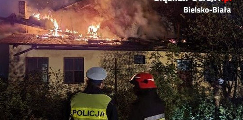 Pożar na ulicy Trakcyjnej. Spłonęły pustostany PKP