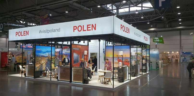 Stoisko polskie na targach w Lipsku, fot. Wydział Kultury i Promocji UMBB