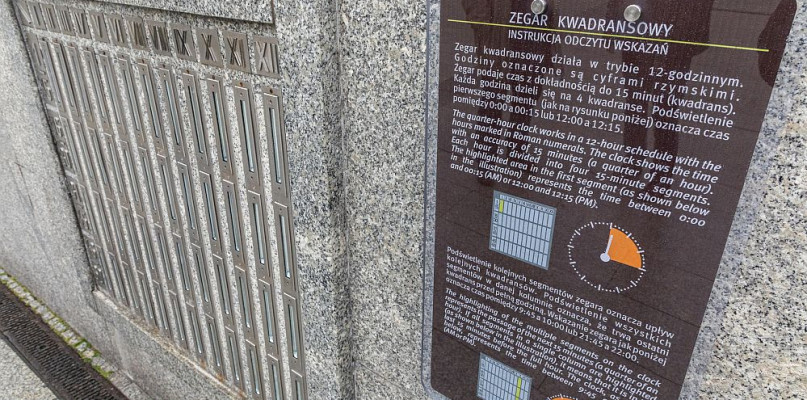 fot. UM BB. Kwadransowy zegar na Starówce znowu działa
