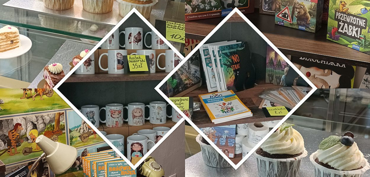 Księgarnia i kawiarnia "Dobrego Dnia" zaprasza na kawę, ciastko i coś jeszcze