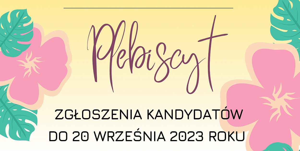 Plakat organizatora