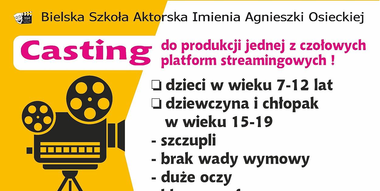Gemini Park Bielsko-Biała: Casting do filmu fabularnego 
