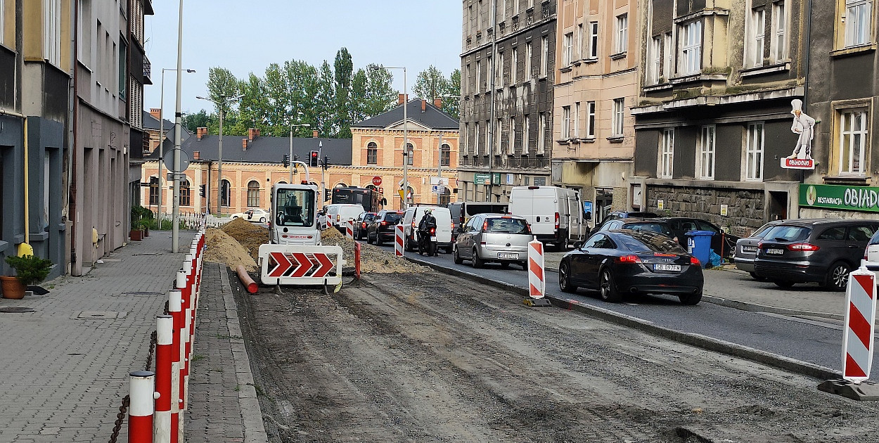 Remont na ulicy Piastowskiej