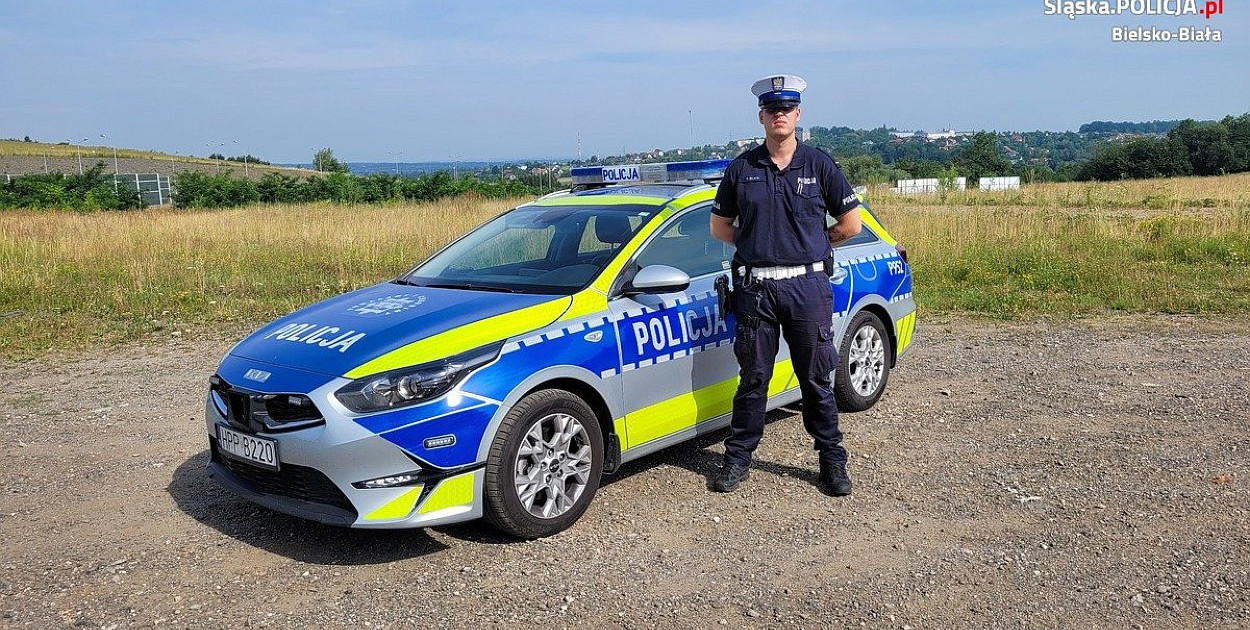 Policjant z Bielska-Białej uratował życie mężczyzny