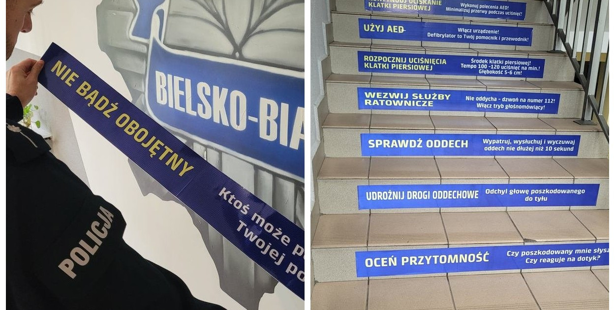 Jak bielscy policjanci ćwiczą pierwszą pomoc już od wejścia! 