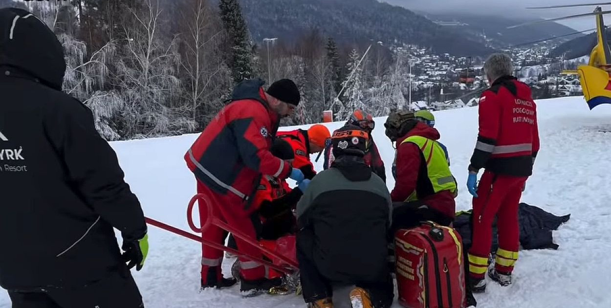 Dramatyczna akcja ratunkowa na stoku w Szczyrku