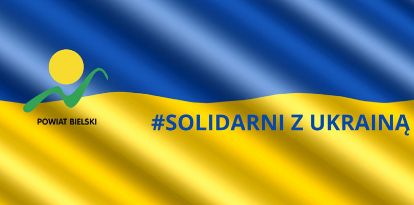 Władze powiatu bielskiego solidarni z Ukrainą