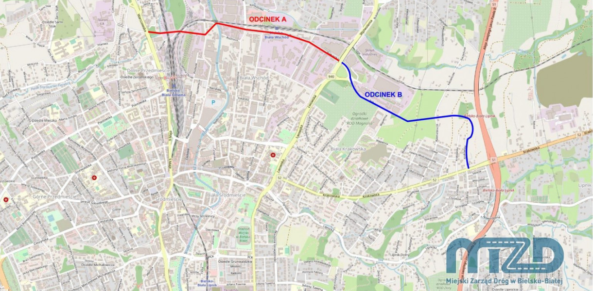 Kolejna duża inwestycja drogowa w Bielsku-Białej podzielona zostanie na etapy. Chodzi o budowę obwodnicy łączącej ulice Warszawską i Krakowską. 