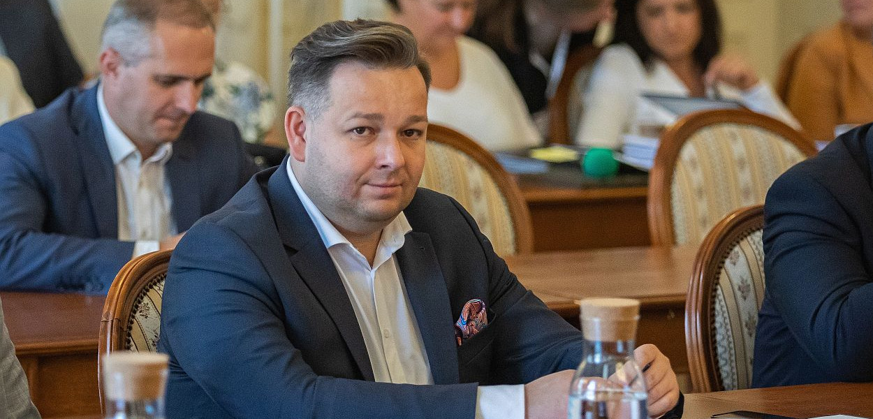 Zastępca prezydenta Bielska-Białej Przemysław Kamiński, fot. Paweł Sowa/Wydział Prasowy UMBB