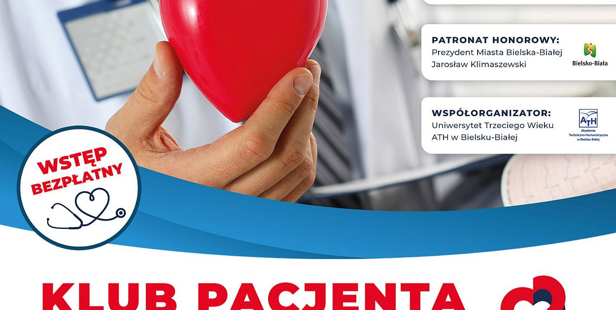 Klub Pacjenta przy Fundacji Z sercem do Pacjenta Grupy American Heart of Poland zaprasza na wykłady i bezpłatne badania