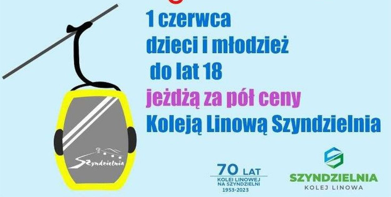 Bilety na kolejkę linową za pół ceny