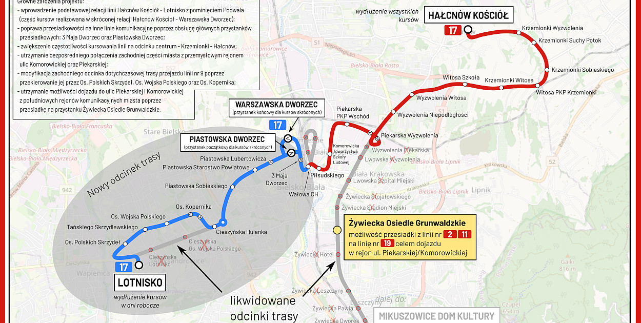 Uwaga! Zmiany w kursowaniu autobusów na liniach nr 17 i 9