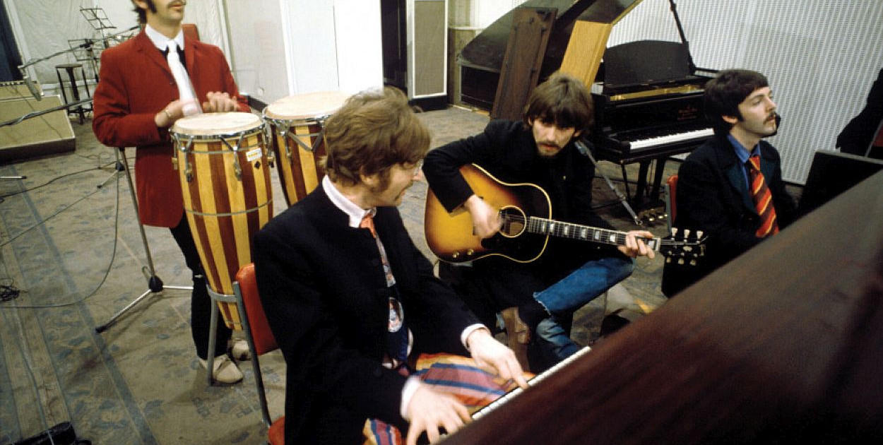 The Beatles podczas pracy w studiu nagrań / materiały promocyjne