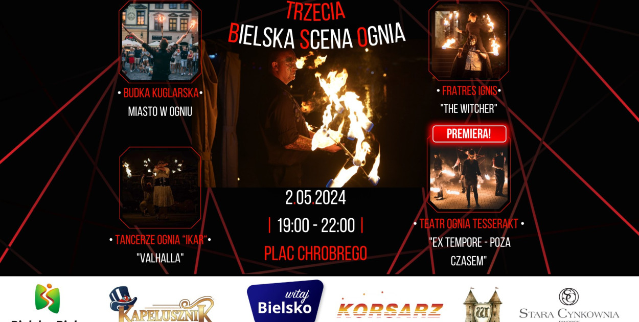 Plakat organizatora / Teatr Ognia Tesserakt