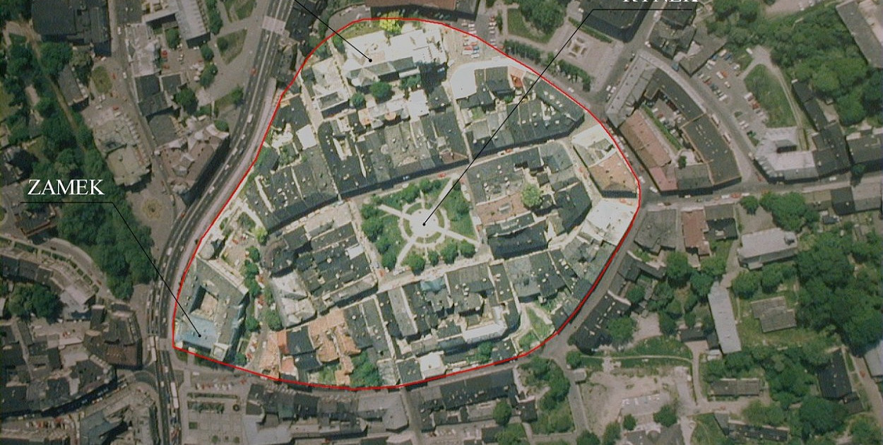 Mapa starego miasta