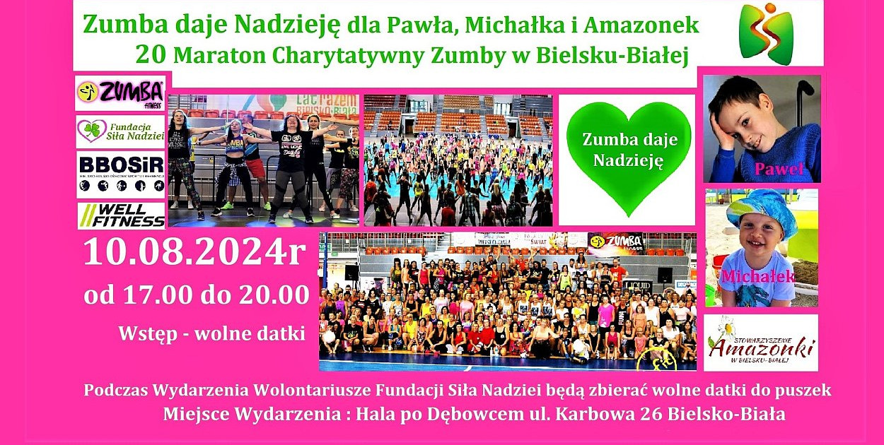 zumba w hali pod Dębowcem